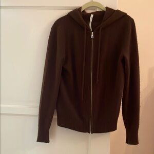 Cashmere  Zip-Up Hoodie